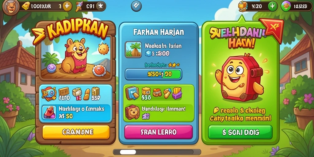 Screenshot memperlihatkan berbagai item yang bisa dikumpulkan.