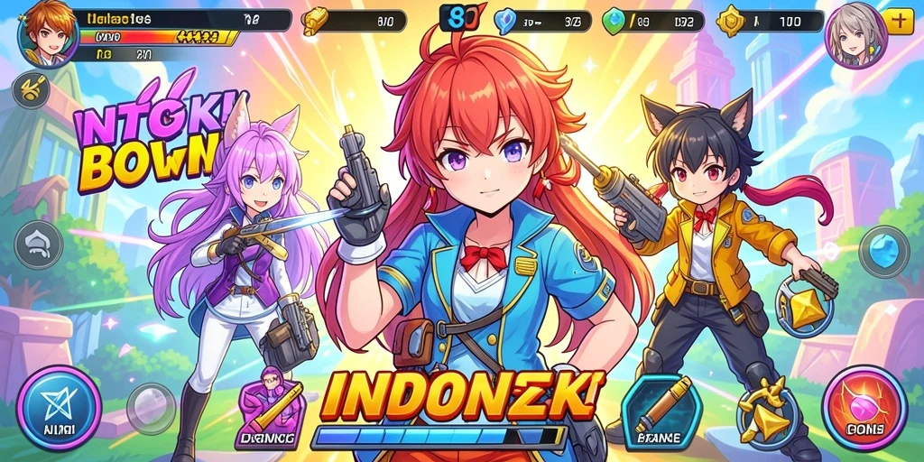 Desain ubin yang jelas dan berwarna-warni.