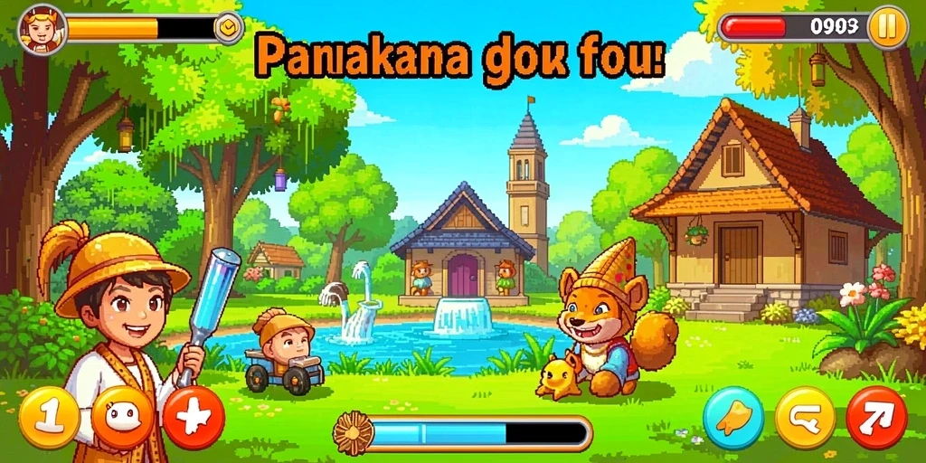 Tangkapan layar ketiga menggambarkan karakter yang dapat dimainkan dalam PPV99.